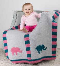 Пледы со слонами и слонятами