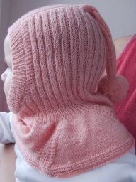 Шапка-шлем, вяжем спмцами