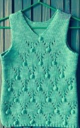 Узор для жилета спицами