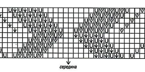 Жилет с зигзагообразными ажурными бортами