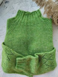 ​Свитер “Лайм” — яркость, связанная спицами