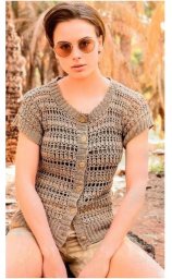 Летний жилет крючком