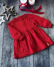 Простое детское платье с регланом - елочка!