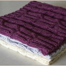 Шарф-труба «Колоски» спицами