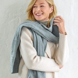 Шикарный палантин спицами