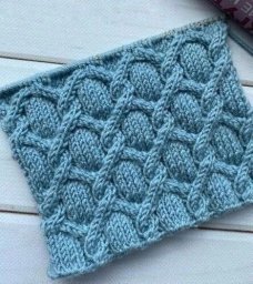 Узор "косы" спицами для свитера