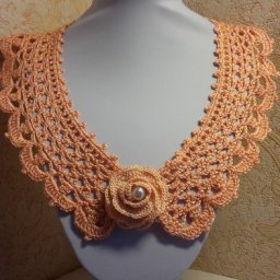 Вязаный воротник