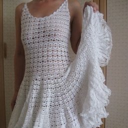 Ажурное летнее платье