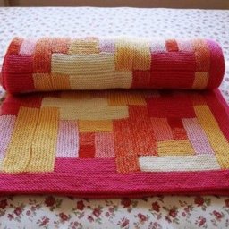 Милый пледик спицами