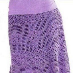 Нежная юбочка в филейной технике