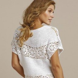 Очаровательный ажурный топ на лето