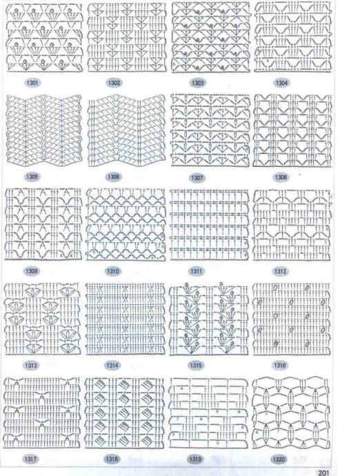 Подборка узоров крючком