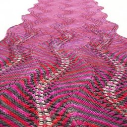 Роскошный палантин спицами