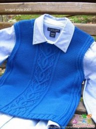 Школьная жилетка спицами