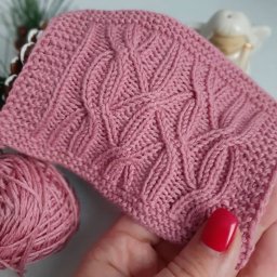 Узор спицами