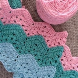 Узор "Зигзаг", вяжем крючком