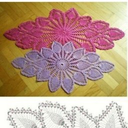 Интересная салфетка крючком