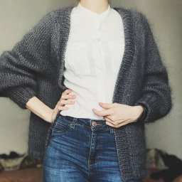 Женский кардиган из Alize Naturale