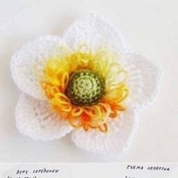Мотивы для вязаных цветочков