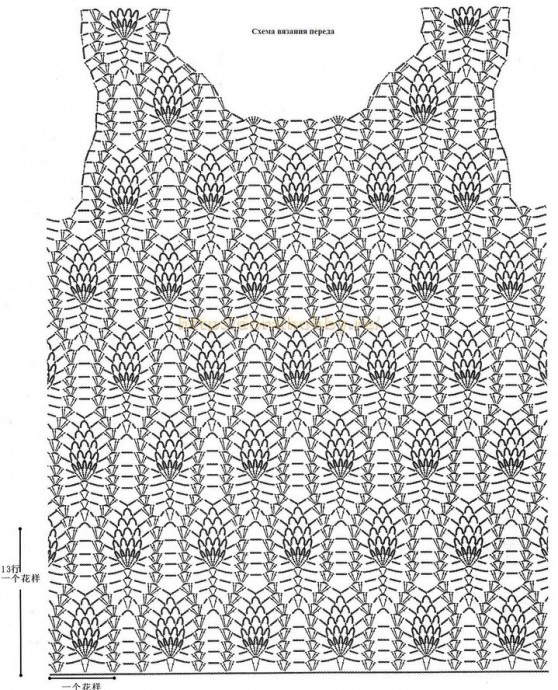 Подборка схем для вязания летних топов 4