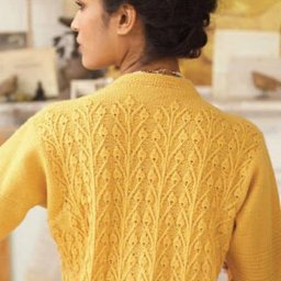 Солнечный пуловер спицами