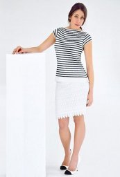 Вязание спицами. Полосатый топ от Ким Харгривз.