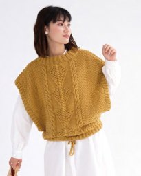 Жилет спицами