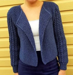 Классический жакет спицами