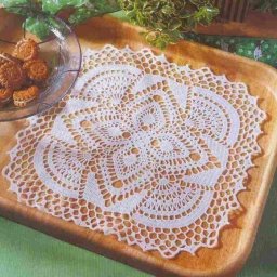 Квадратная салфетка крючком