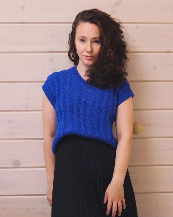 Жилет с косами Жилет с косами