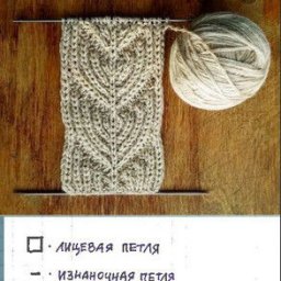 Узор спицами