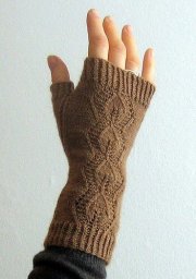 Митенки спицами