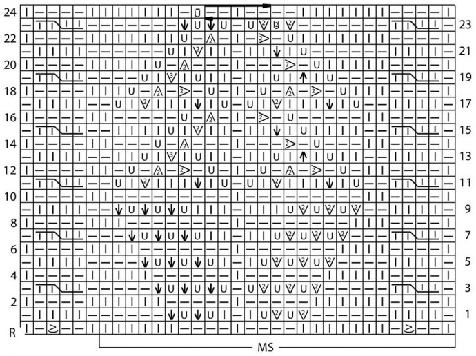 Свитер-оверсайз с ажурным узором.