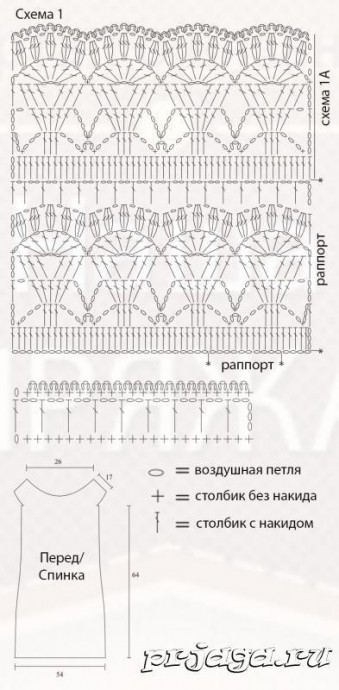 Белая юбка крючком Белая юбка крючком