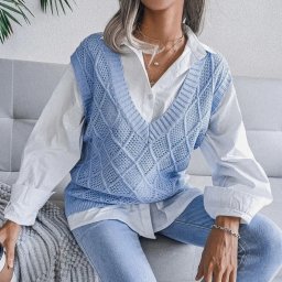 Ажурная безрукавка