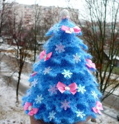 Вяжем интересную елочку