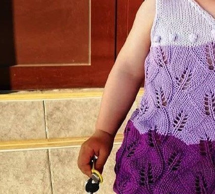 Детская майка спицами Детская майка спицами