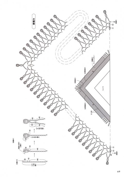 Вяжем шаль крючком