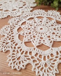 Схема салфетки крючком