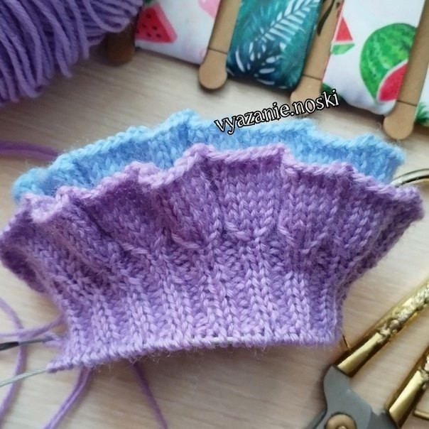 Рюши спицами