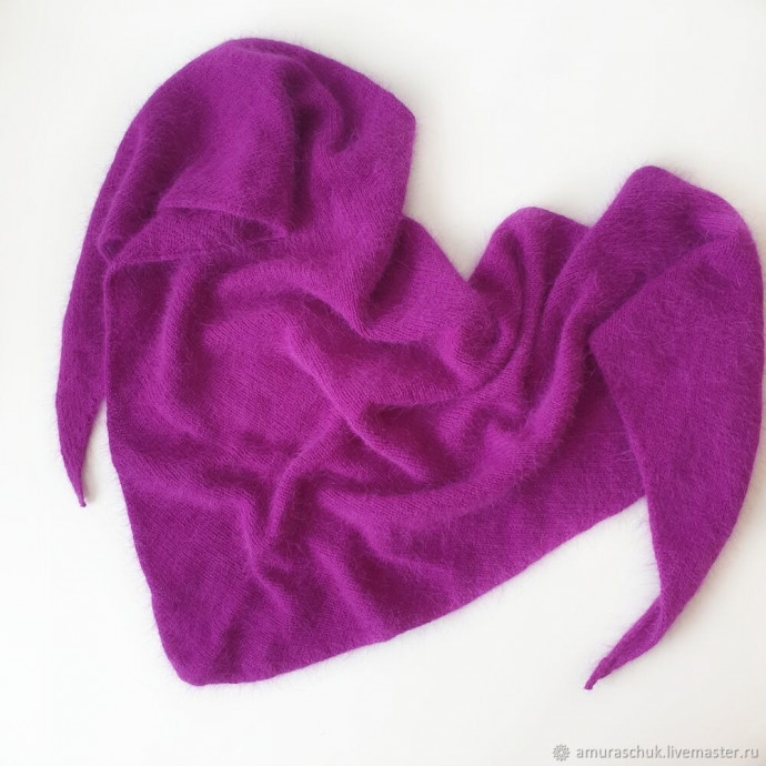 Косынка спицами