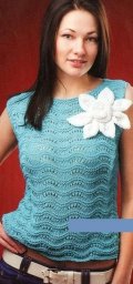 Ажурный топ спицами