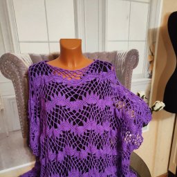 Туника-пончо крючком