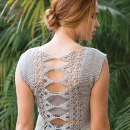 Ажурная кайма крючком для отделки края - схема