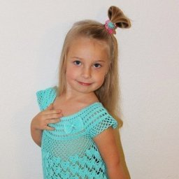 Бирюзовая туничка для девочки