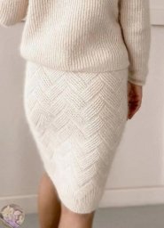 Опиcaниe вязaния узopa пapкeт cпицaми – пepвый вapиaнт