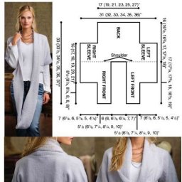 Интересный фасон шарфа-накидки