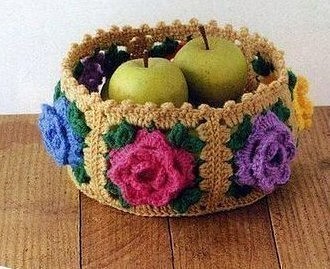 Очаровательная корзинка для полезных фруктов!