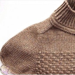 Реглан-погон на спицах