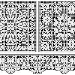 Роскошные схемы для любителей филейного вязания